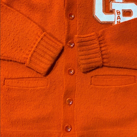 Vintage 50s Varsity OB Band Letterman Sweater Cardigan - Picture 4 of 12